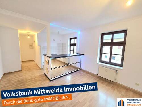 Blick zur Küche - Klein aber fein! 1-Zimmer-Wohnung in Chemnitz-Gablenz!