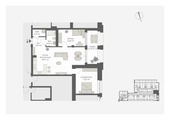 Grundriss - 3 Zimmer Erdgeschoßwohnung zur Miete in Mittweida