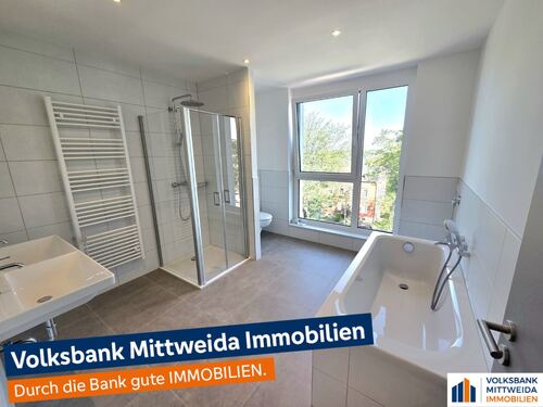 Beispielfoto Bad - Erstbezug! Moderne 3-Zimmerwohnung mit Garagenstellplatz
