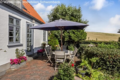 Terrasse - 7 Zimmer Bauernhaus, Landhaus in Ærøskøbing