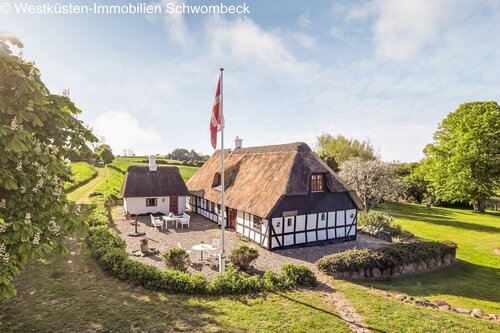 Luftbild - 6 Zimmer Bauernhaus, Landhaus in Søby Ærø