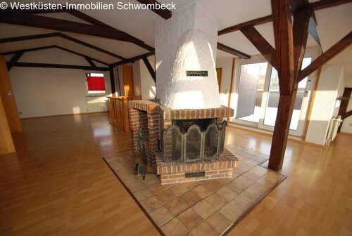 großer offener Kamin - 