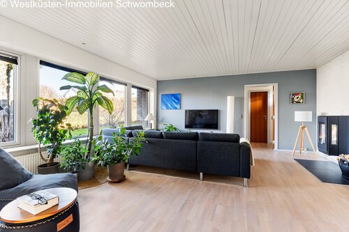 Wohnzimmer - 5 Zimmer Einfamilienhaus zum Kaufen in Nordborg