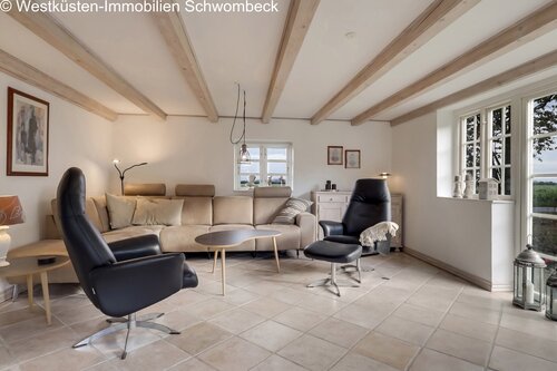 Wohnzimmer. - Bauernhaus, Landhaus mit 197,00 m&sup2; in Svendborg zum Kaufen