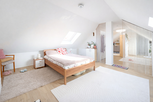 Schlafen - 1.5 Zimmer Dachgeschoßwohnung in Ulm / Gögglingen