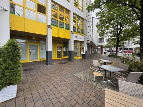 Außenansicht Zugang - Vielseitige Ladenfläche in bester Innenstadtlage von Senden