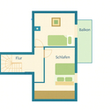 Grundriss 1. Obergeschoss - 