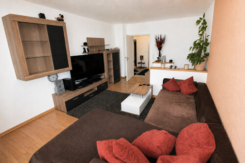 Wohnzimmer II - Maisonettenwohnung mit 69,90 m&sup2; in Ottobrunn zum Kaufen