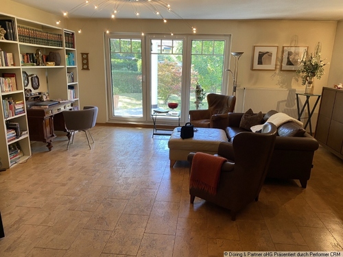 Wohnzimmer - 3 Zimmer Terrassenwohnung zum Kaufen in Gera