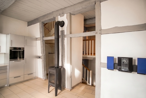 EG - Wohnküche mit Kamin - 
