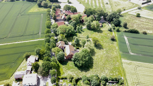 Drohnenansicht Grundstück - Bar, Café, Diskothek in Petershagen zum Kaufen