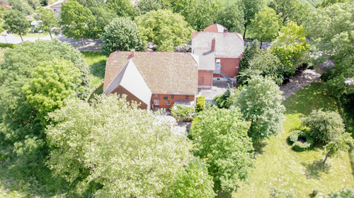 Drohnenansicht Rückseite - Bar, Café, Diskothek zum Kaufen in Petershagen
