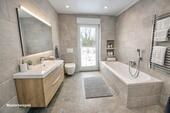 Badezimmer Einrichtungsbeispiel - Einfamilienhaus mit 144,00 m&sup2; in Bokholt-Hanredder zum Kaufen