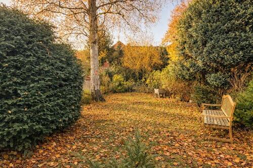 Blick von der Terrasse auf das große Grundstück - 