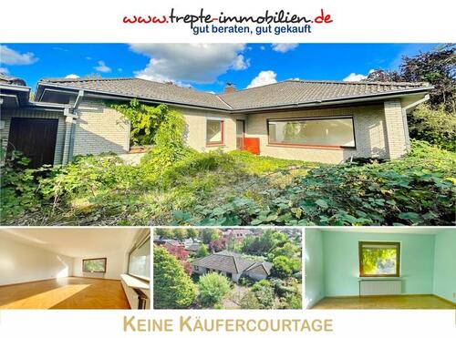 Hauptbild - Winkelwalmdachbungalow im Dornröschenschlaf sucht Familie zum Wachküssen * Schatz im Garten inkl. *