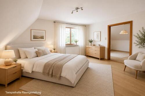Beispielhafte Raumgestaltung Schlafzimmer - 