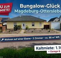 Bungalow zur Miete in Magdeburg-Ottersleben – Wohnen auf einer Ebene mit Garage und Garten