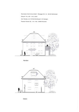 Nord und Ostansicht Haus - 