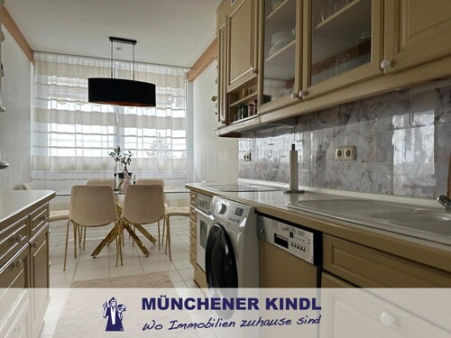 Küche mit Esszimmer - Etagenwohnung mit 63,00 m&sup2; in Unterhaching zum Kaufen