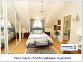 KI_Schlafzimmer - 4 Zimmer Dachgeschoßwohnung in Starnberg