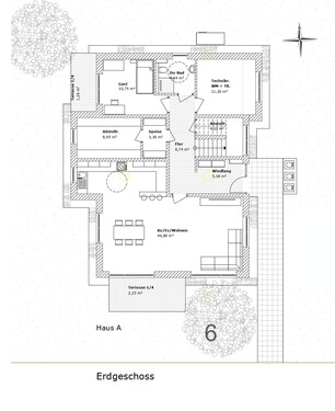 Erdgeschoss - Einfamilienhaus mit 173,00 m&sup2; in Karlsfeld zum Kaufen