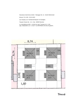Lageplan der Häuser - 