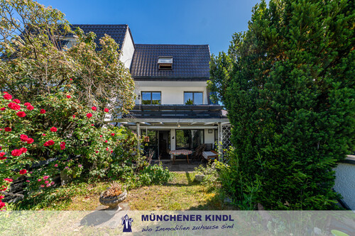 Außenansicht - FAMILIENIDYLLE IN ALLACH: DOPPELHAUSHÄLFTE MIT GARTEN, TERRASSE UND DOPPELGARAGE