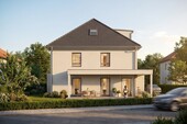 Westansicht - Einfamilienhaus mit 160,50 m&sup2; in München zum Kaufen