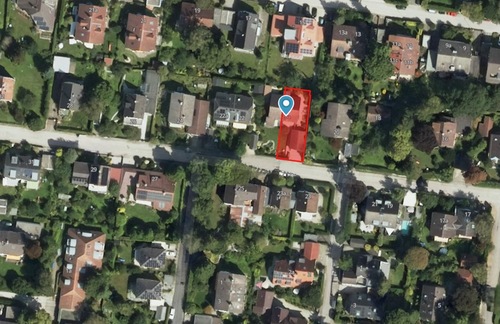 Luftansicht - Grundstück in Gröbenzell