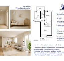 Lichtdurchflutete 3-Zimmer-Wohnung mit zwei Balkonen in München-Harlaching