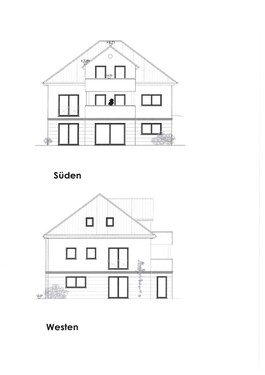 Ansichten Süden und Westen - 