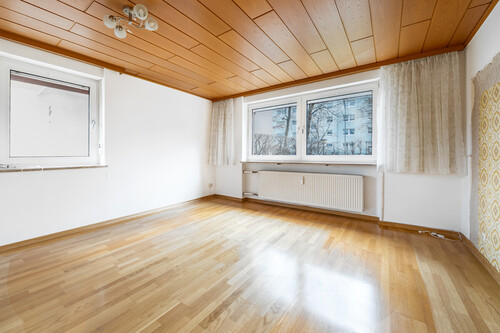 Wohnzimmer - Etagenwohnung mit 61,41 m&sup2; in München zum Kaufen