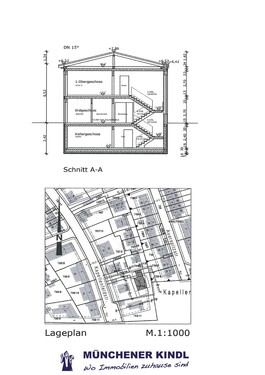 Schnitt und Lageplan - 