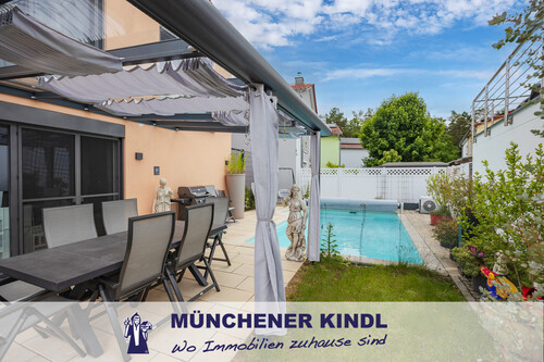 Ansicht Garten - Einfamilienhaus mit 159,42 m&sup2; in Unterschleißheim/Lohhof zum Kaufen