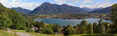 Aussichtspanorama am Leeberg Höhenweg mit Blick auf Rottach-Egern - 