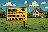 Baugenehmigung vorhanden! Grundstück für ein sehr großes Einfamilienhaus. - München