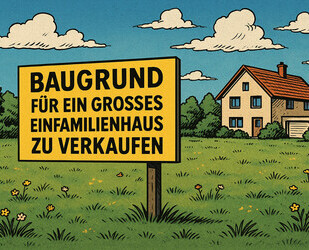 Baugenehmigung vorhanden! Grundstück für ein sehr großes Einfamilienhaus. - München