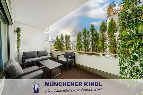 Balkon (Visualisierung) - • MODERNISIERTE 3-ZIMMER-WOHNUNG MIT BALKON UND TIEFGARAGE •