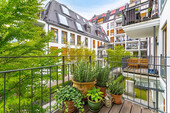 Balkon (Visualisierung) - Etagenwohnung mit 53,87 m&sup2; in München zum Kaufen
