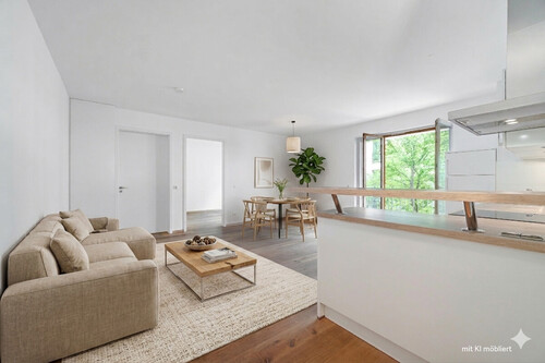Wohnbereich (Visualisierung) - 2 Zimmer Etagenwohnung zum Kaufen in München