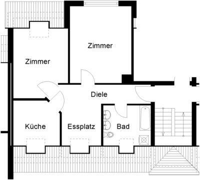 2-Zimmer-Wohnung - 