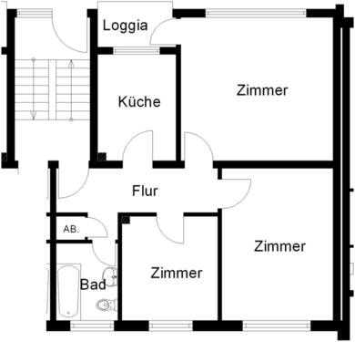 3-Zimmer-Wohnung - 