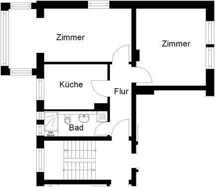 2-Zimmer-Wohnung - 