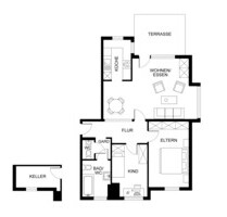 Kohlscheid – Gut vermietete 3-Zimmer-Wohnung mit Garten - Herzogenrath