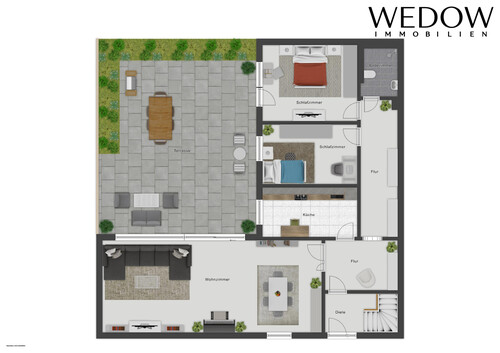 Erdgeschoss - 5 Zimmer Einfamilienhaus in Herzogenrath