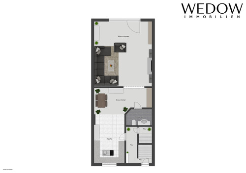 Erdgeschoss - 3 Zimmer Einfamilienhaus zum Kaufen in Herzogenrath