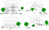 Ansichten - Einfamilienhaus mit individueller Planung in naturnaher Umgebung