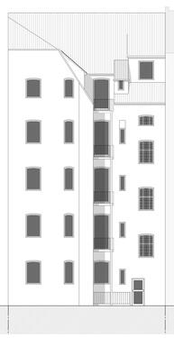 Plan_Ansicht_hinten - 25 Zimmer Mehrfamilienhaus, Wohnhaus zum Kaufen in Nürnberg