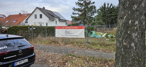 Blick zum Grundstück (3) - Grundstück in Falkensee
