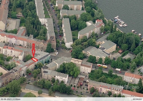 Luftbild - BAULÜCKE NUR 150 m VON DER SPREE - BAUGENEHMIGUNG ERTEILT - TREPTOW-KÖPENICK - BAUBEGINN SOFORT!